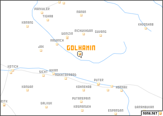 map of Gol Hamīn