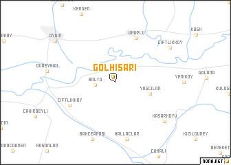 map of Gölhisarı