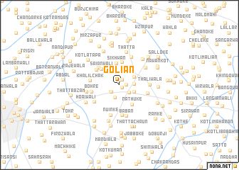 map of Goliān