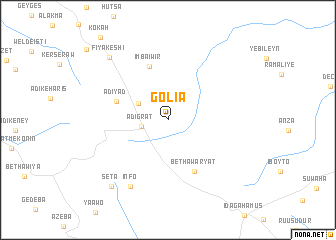 map of Goliʼā
