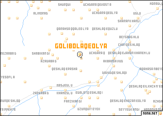 map of Golī Bolāq-e ‘Olyā