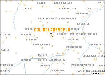 map of Golī Bolāq-e Soflá