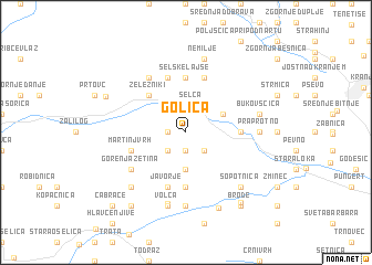 map of Golica