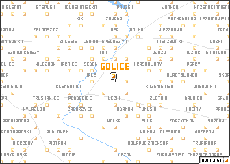 map of Golice