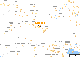 map of Golići