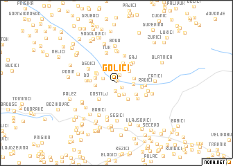 map of Golići