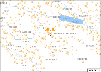 map of Golići