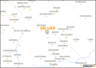 map of Golījeh