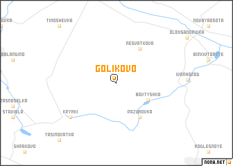 map of Golikovo