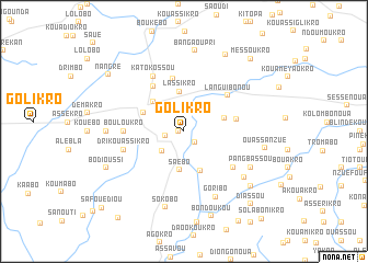 map of Golikro