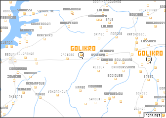 map of Golikro