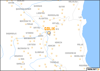 map of Golik