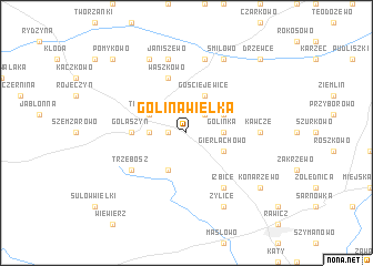 map of Golina Wielka