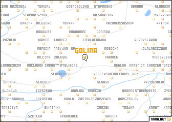 map of Golina