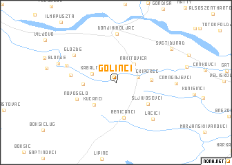 map of Golinci