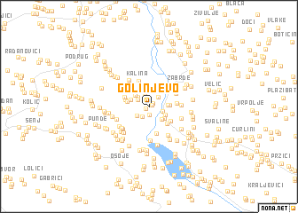 map of Golinjevo