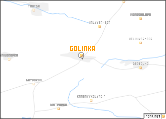 map of Golinka