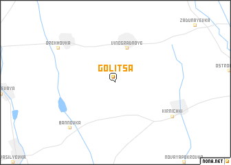 map of Golitsa