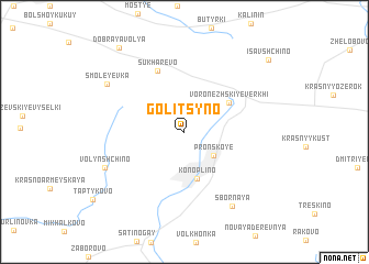 map of Golitsyno