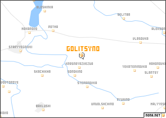 map of Golitsyno