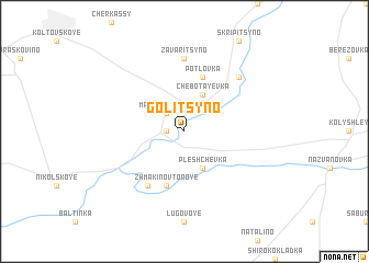 map of Golitsyno