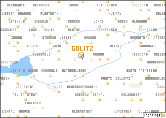 map of Gölitz