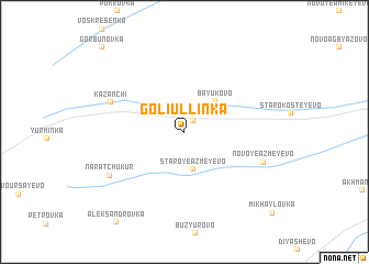map of Goliullinka