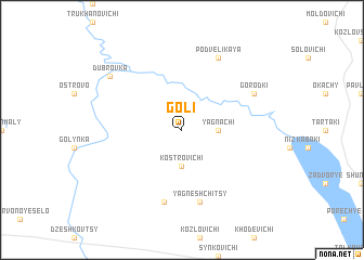 map of Goli