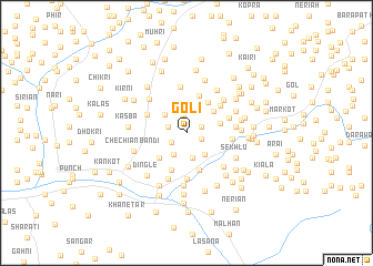 map of Goli