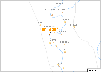 map of Goljano
