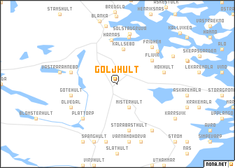 map of Göljhult