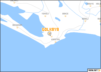 map of Gölkaya