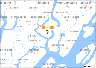 map of Golkhāli