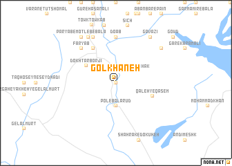 map of Gol Khāneh