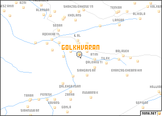 map of Gol Khvārān