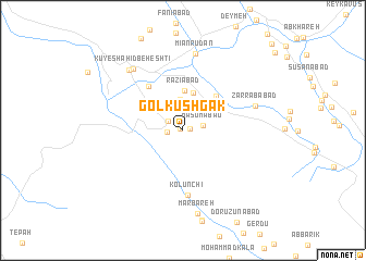 map of Golkūshgak