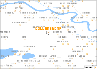 map of Gollensdorf