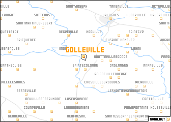 map of Golleville