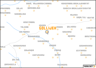 map of Gollījeh