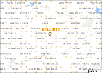 map of Göllnitz