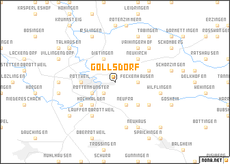 map of Göllsdorf