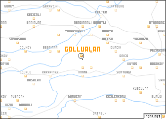 map of Göllüalan