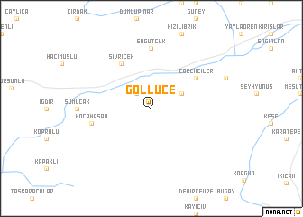 map of Göllüce