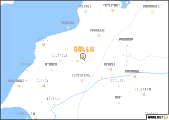 map of Göllü
