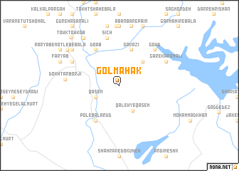 map of Gol Maḩak