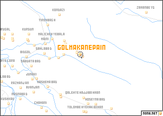 map of Gol Makān-e Pā\