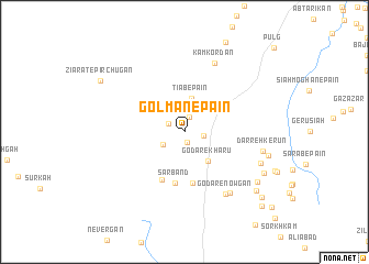 map of Golmān-e Pā\