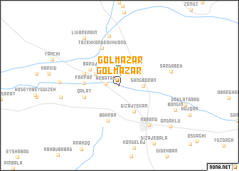 map of Gol Mazār