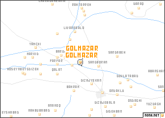 map of Gol Mazār