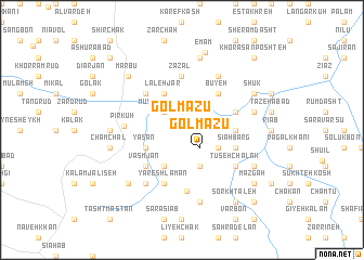 map of Golmāzū